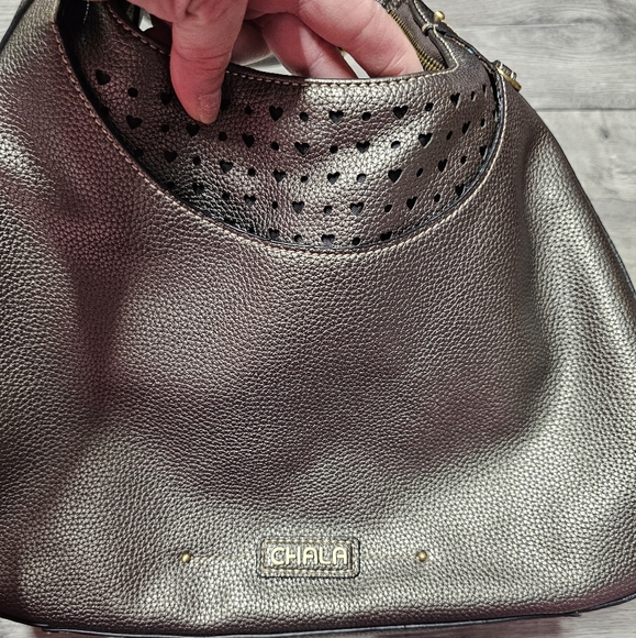 Chala HOBO Pewter Convertible Bag EUC - Picture 3 of 12
